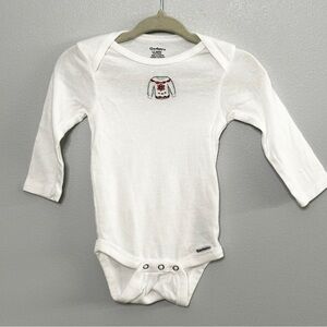 Hand-Embroidered Winter Wonderland Sweater Bodysuit NWOT 6-9M
